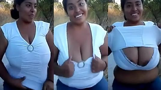 indian caught porn! Ultimate south Desi big boobs XXX aunty show village