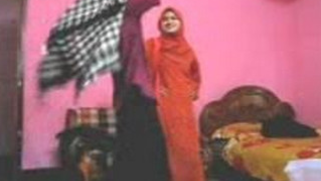 Arab girl comes to a friend who turns out to be horny and fucks her