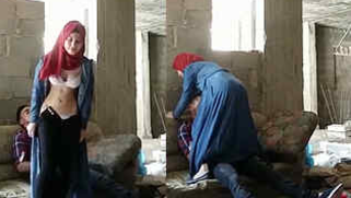 Turkish babe in hijab wants to makes porn man cum with mouth and pussy