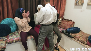 Ebony stripper gladdens Arab girls in hijabs with huge XXX thing | XXX Video on AllSex.XXX