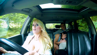 Stepmom and her daughter Angel Wicky and Jimena Lago share cock of the lucky stepson