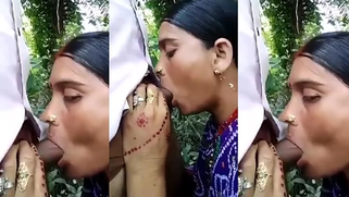Amateur Indian XXX all sex! Outdoor bhabi suck her devar dick