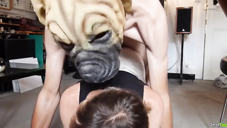 Amateur guy in dog mask fucks slender MILF in XXX doggystyle pose | XXX Video on AllSex.XXX