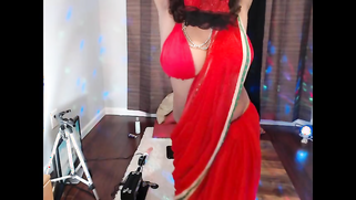 Desi diva secretly shows off XXX melons on webcam to virtual sex partner