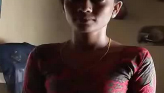Skinny Indian Bhabhi teases curious cameraman with her small XXX tits