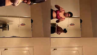 Sweet Desi MILF performs hot sex striptease exposing XXX chudai tits