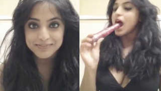 Beautiful Paki girl teases guys using sex toy in XXX solo video