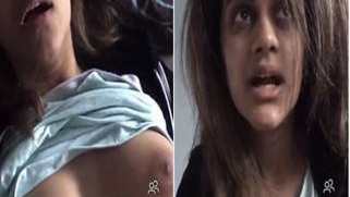 Beautiful Paki chick flashes perfect XXX breasts during sex chat with BF