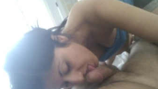 Winsome Paki chick pleases relaxed partner with careful XXX blowjob