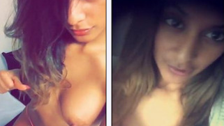 Stunning Paki model flashes perfect XXX boobs while making selfie