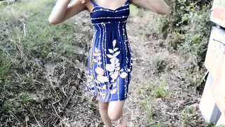 Indian female flashes vagina and strips posing naked for cameraman