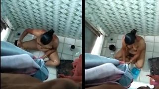 Voyeur finds a way to film Indian landlady washing wonderful body | XXX Video on AllSex.XXX