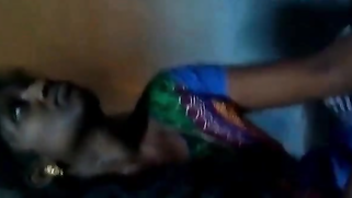Older Desi slut gives sex partner pleasure stroking cock with hand