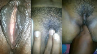 Curious Desi boy films on camera how he worships GF's hairy XXX muff
