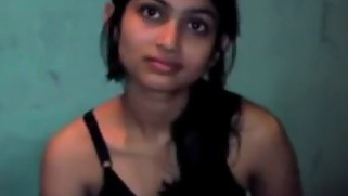 Cameraguy films delectable girl in black lingerie before Desi XXX fuck