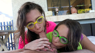 Slut Kimmy Granger shares boyfriend's XXX manhood with Anya Olsen