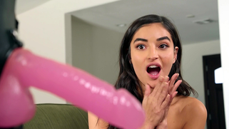 Sultry mom uses XXX strapon to have anal sex with cute stepdaughter