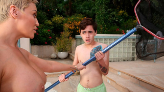 Spicy XXX mommy with huge boobs Ryan Keely fucked in the cowgirl pose