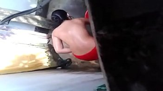 Bath time of my voluptuous desi aunty desi aunty on XXX hidden cam