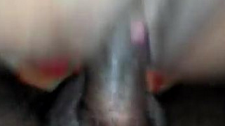 Female of Indian origin impales XXX vagina on small cock in close-up