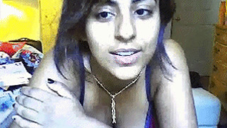 Desi babe won't deny XXX chance to show off her boobs and masturbate