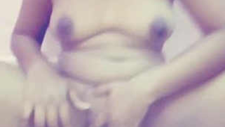 Female of Indian origin can't resist doing own sweet XXX pussy with hand