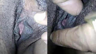 Desi chick with dark XXX twat gest touched and fingered on camera