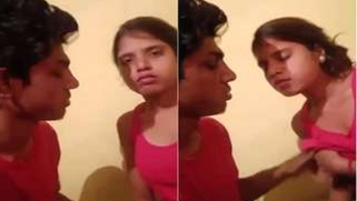 Beautiful Desi girl savors man kissing her XXX lips and touching boobs