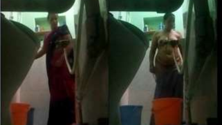 Carnal Indian MILF savors water pouring it over exposed XXX body