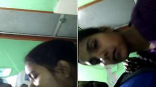 Man kisses his modest girlfriend in India filming them on XXX camera