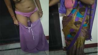 Desi babe takes her colorful sari down and remains naked XXX video | XXX Video on AllSex.XXX