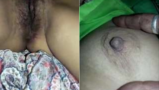 Young man loves his Desi woman's hairy XXX vagina and he touches it