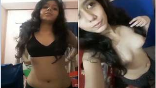 Chick lives in India and performs XXX show of her breasts worldwide