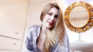 Lady Xev Bellringer sneaks in bathroom to give nude nephew handjob | XXX Video on AllSex.XXX