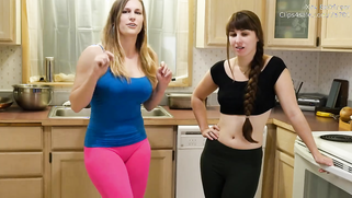 Mom Xev Bellringer and neighbor discuss size of husband's nude dick