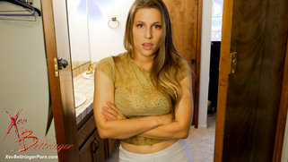 Stud coaxes sister Xev Bellringer to spray nude neck with his perfumy | XXX Video on AllSex.XXX