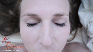 Hot mom Xev Bellringer and nude partner make love in missionary pose