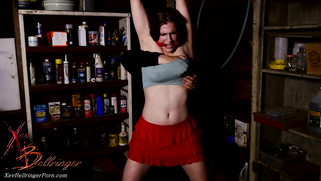 Tied up mom Xev Bellringer can't stop partner from touching nude boobs | XXX Video on AllSex.XXX