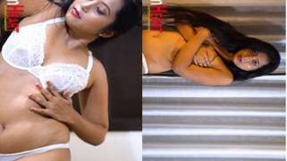 In the country of sexy Desi girls one of them shows off her sweet boobs