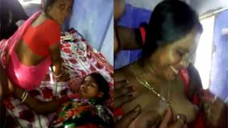 Guys feels up easy Indian teen and make her show off titties on camera