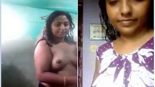 Spicy Indian girl gets naked and exposes her XXX body in the bathroom