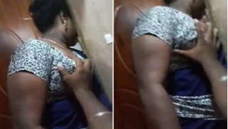 Shy Desi woman has her XXX boobs grabbed by boyfriend with camera