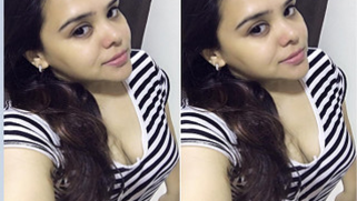 Chubby Indian cutie shows her natural XXX melons in provocative ways