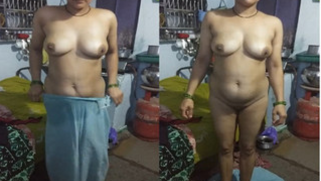 Indian woman changes some outfits before hubby accepts one of them