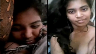 Desi love flirts with online sex fan and shows off XXX boobs for him