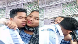 Indian woman kisses her sex partner and allows him to suck XXX nipples