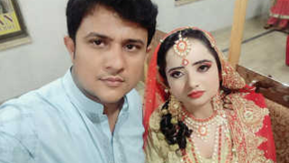 Hot Indian XXX female is naked but man touches her body with his sex tool