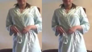 Desi love exposes XXX butt and boobs taking robe and sex underwear off