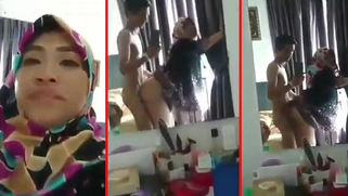 Defenseless Melayu girl in a hijab is fucked by her sex partner