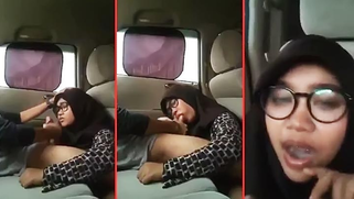 Malay colleen in a porn hijab show makes man cum with her mouth